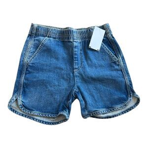 Pacsun kids Blue Denim Rounded Pull On Shorts 12